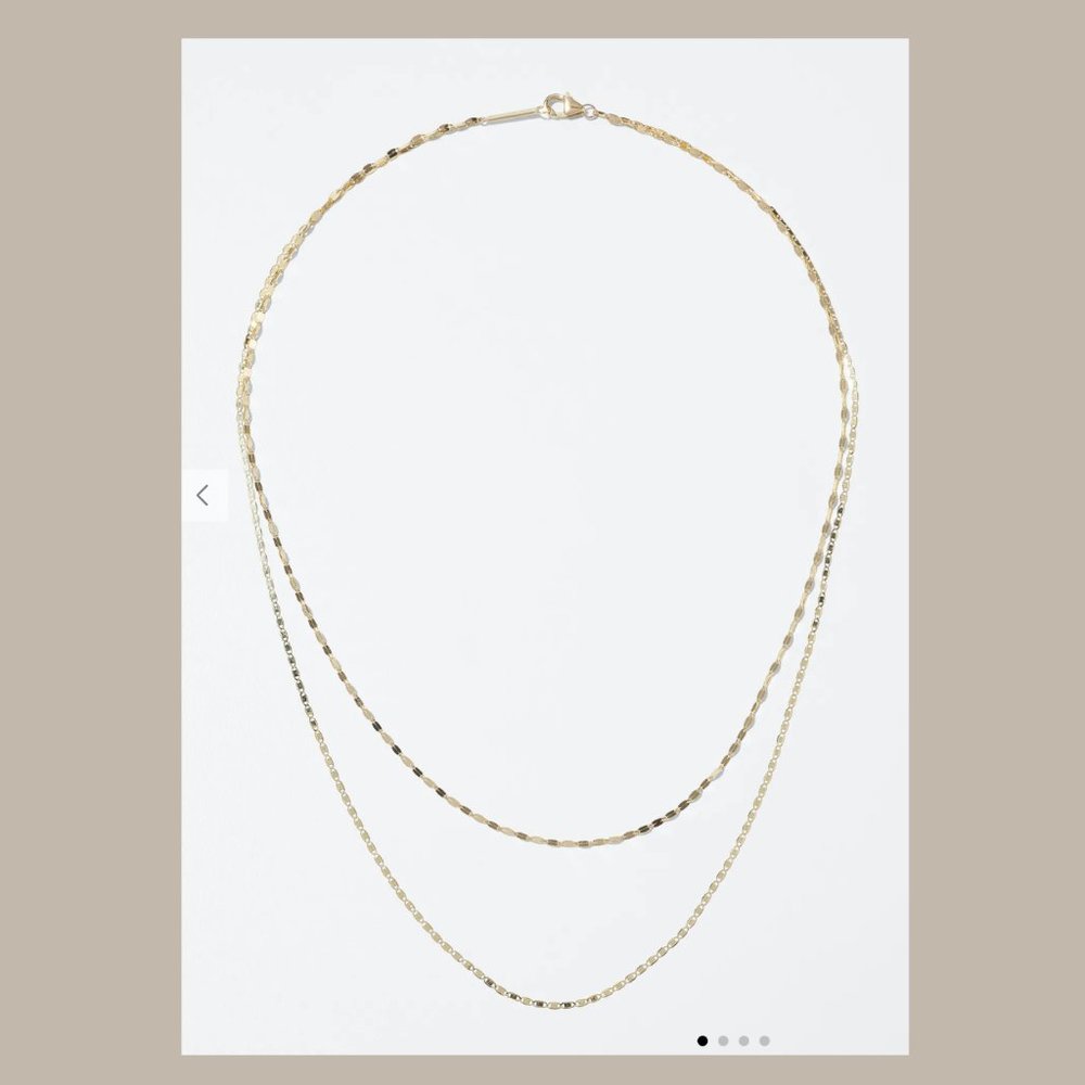 LANA 14k Tiered 2-Strand Necklace